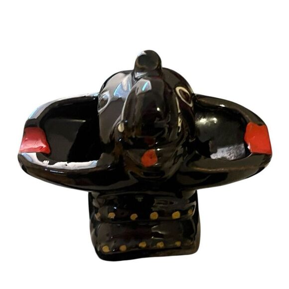 Vintage Black Elephant Ash Tray Made In Japan - Picture 6 of 7